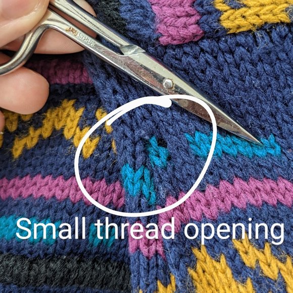 80/90s Purple Knit Abstract Sweater by Forester Rugged Apparel - Picture 5 of 10